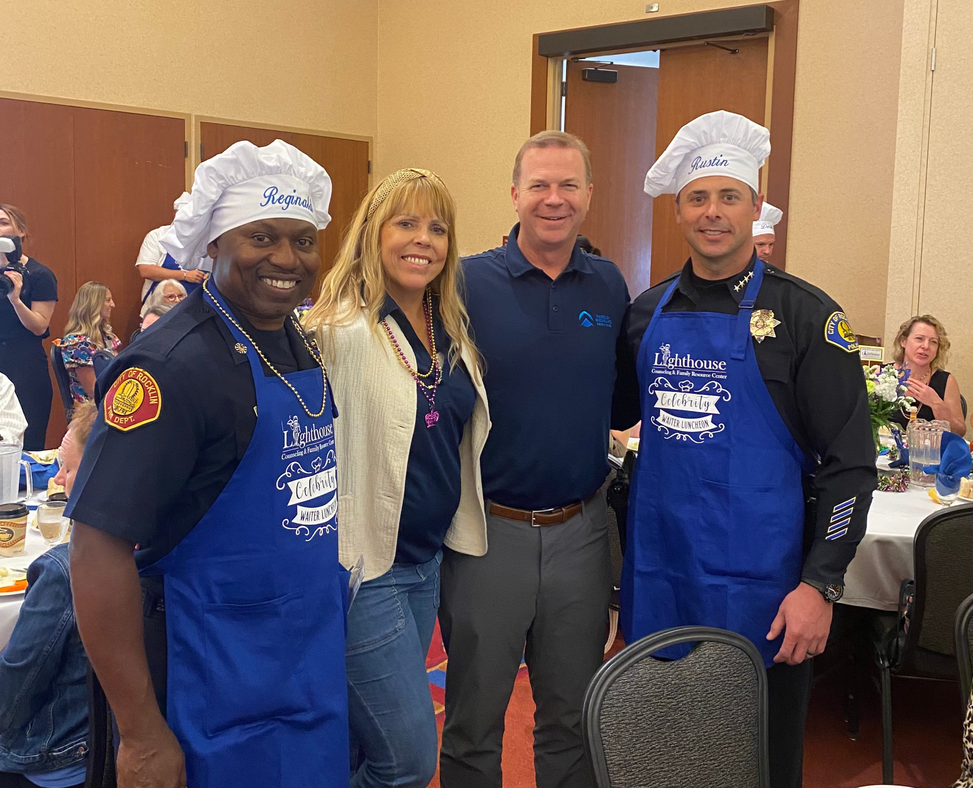 Brent & Ellen with the community