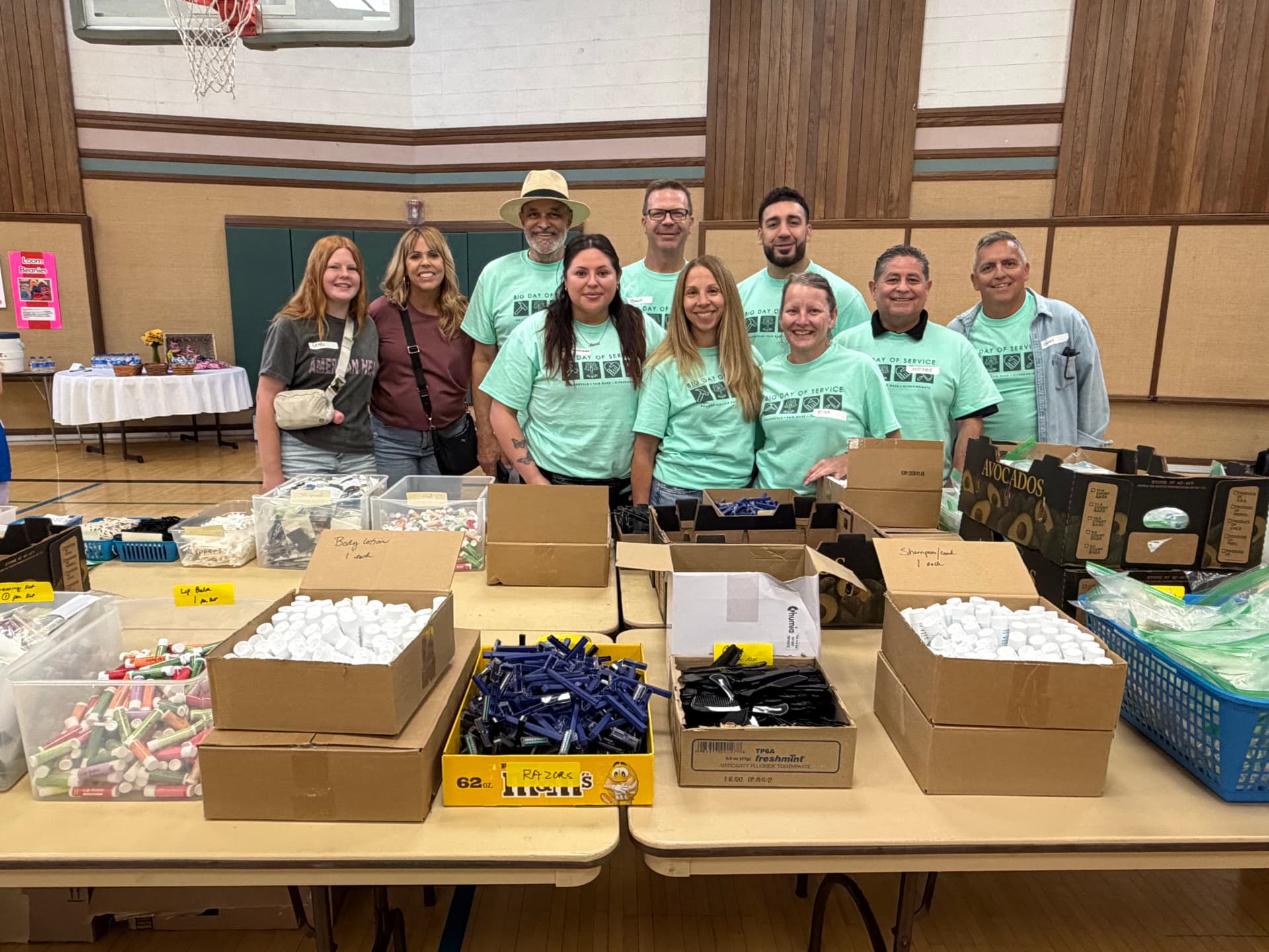 Big Day of Service with volunteers