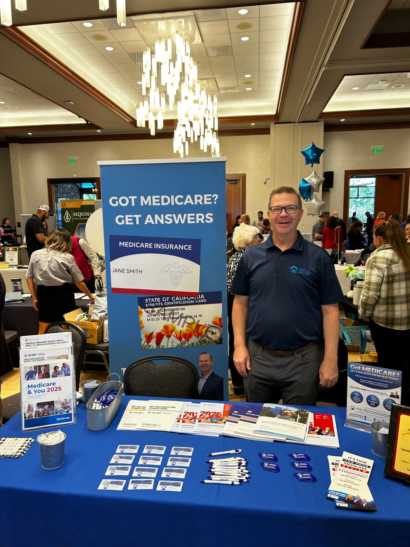 Ready to help at a senior expo