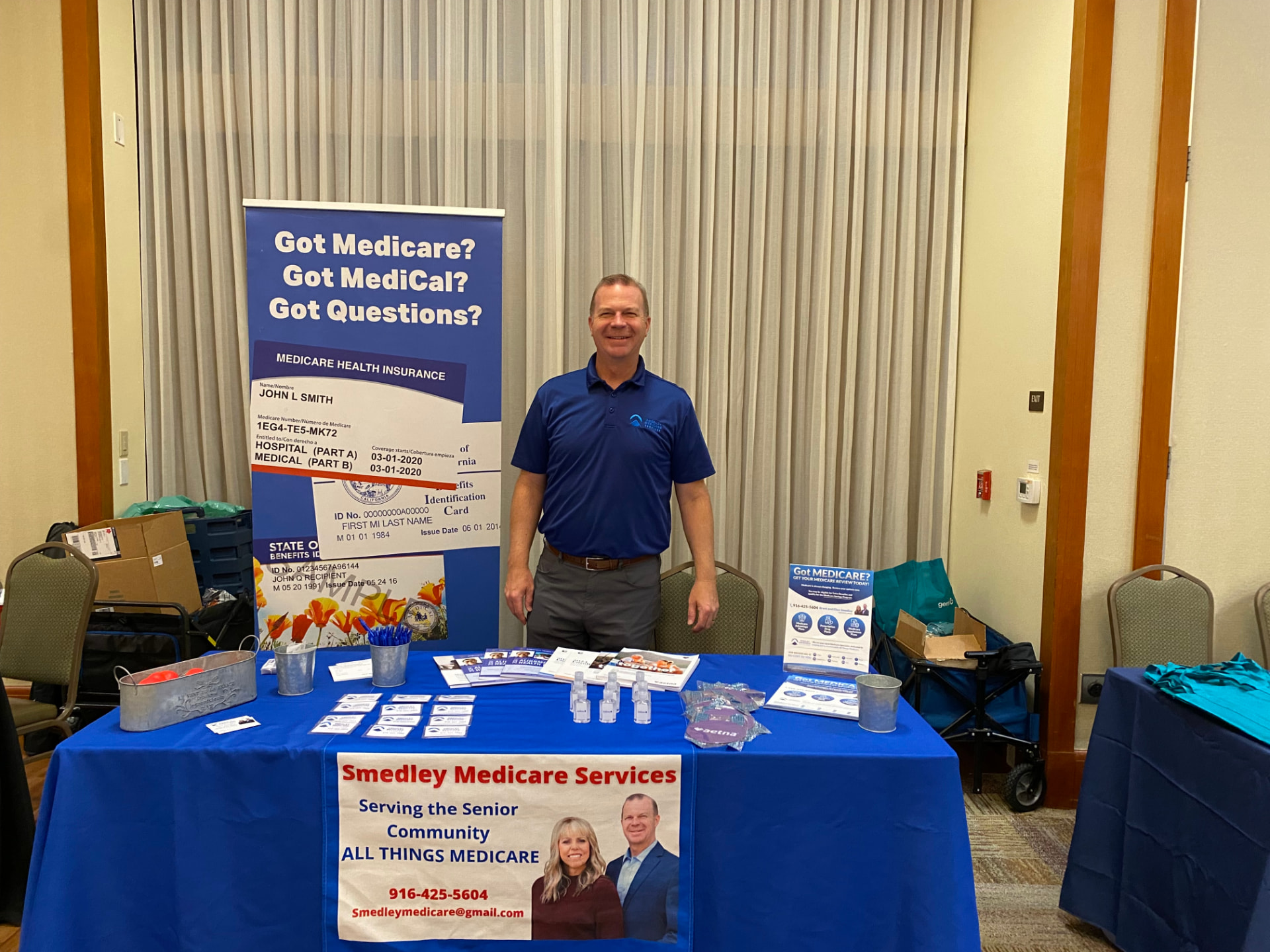 Brent at a Medicare event